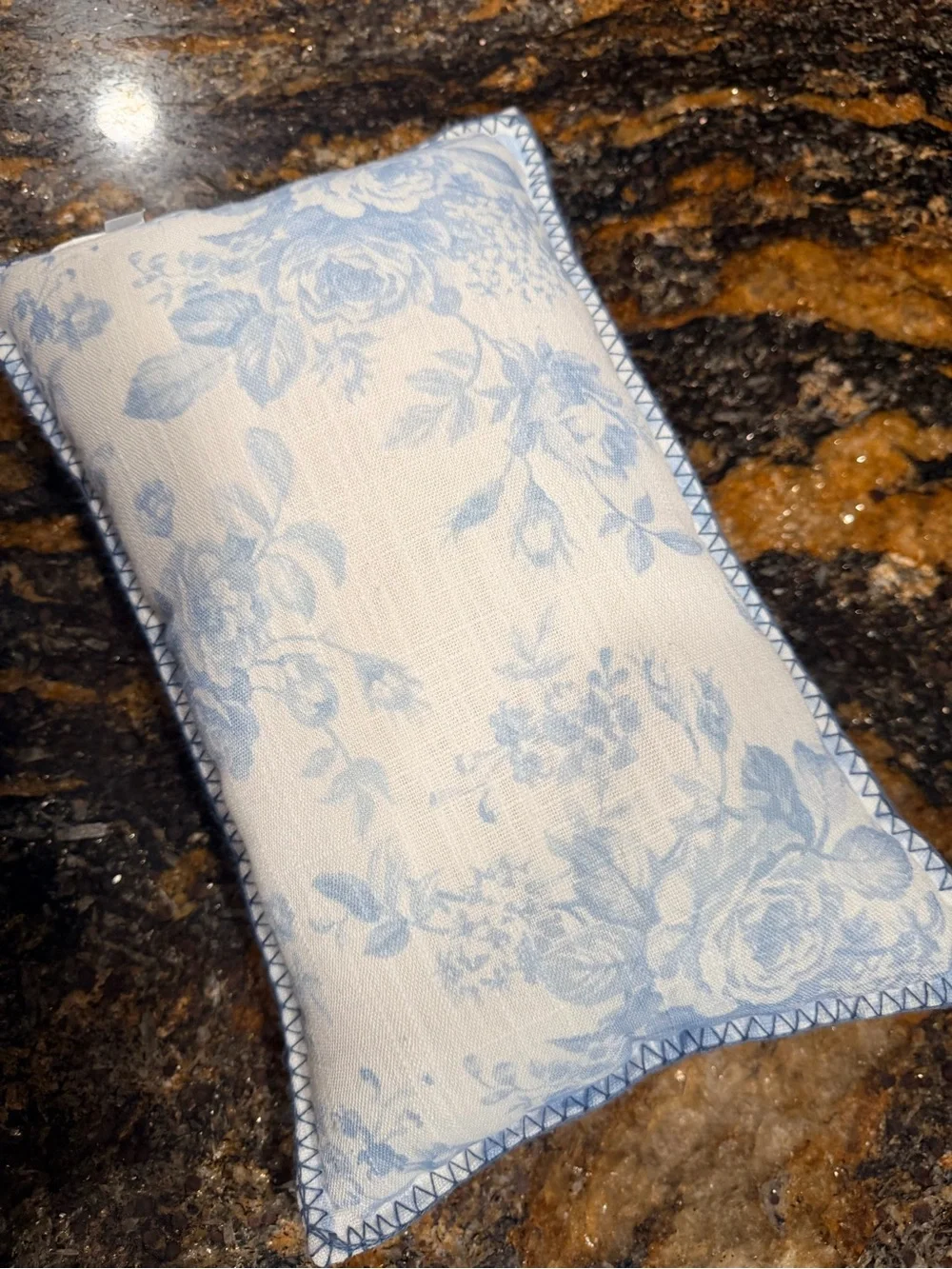 Embroidered 'Love That For You' White Decorative Pillow